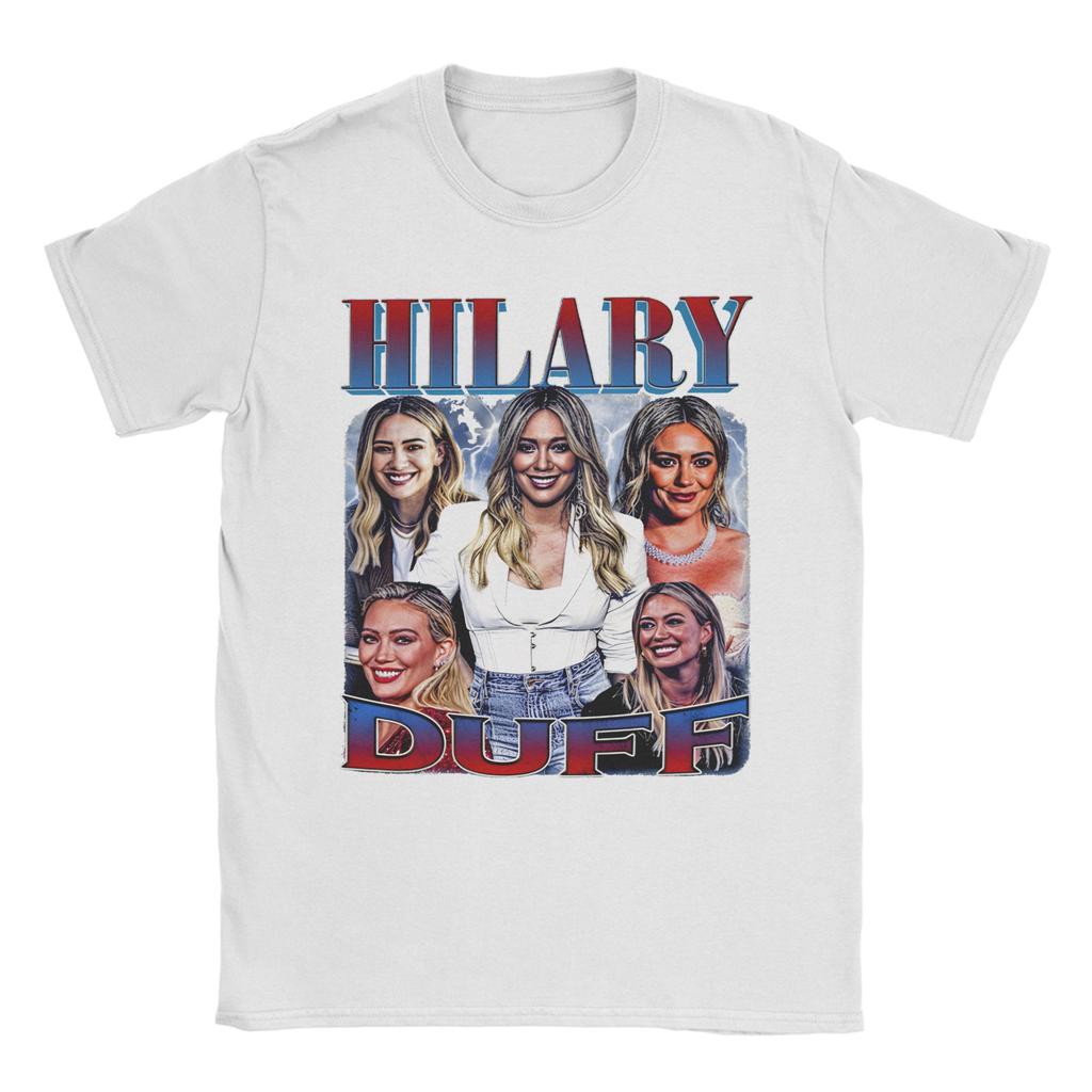 Men Women Hilary Duff T Shirt Cotton Printed Tee Shirts Clothing Outfits