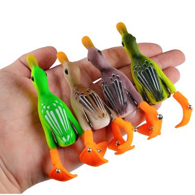 10cm Premium Duck-Shaped Fishing Lures Baits with Floating Action & Ultra-Sharp Hooks
