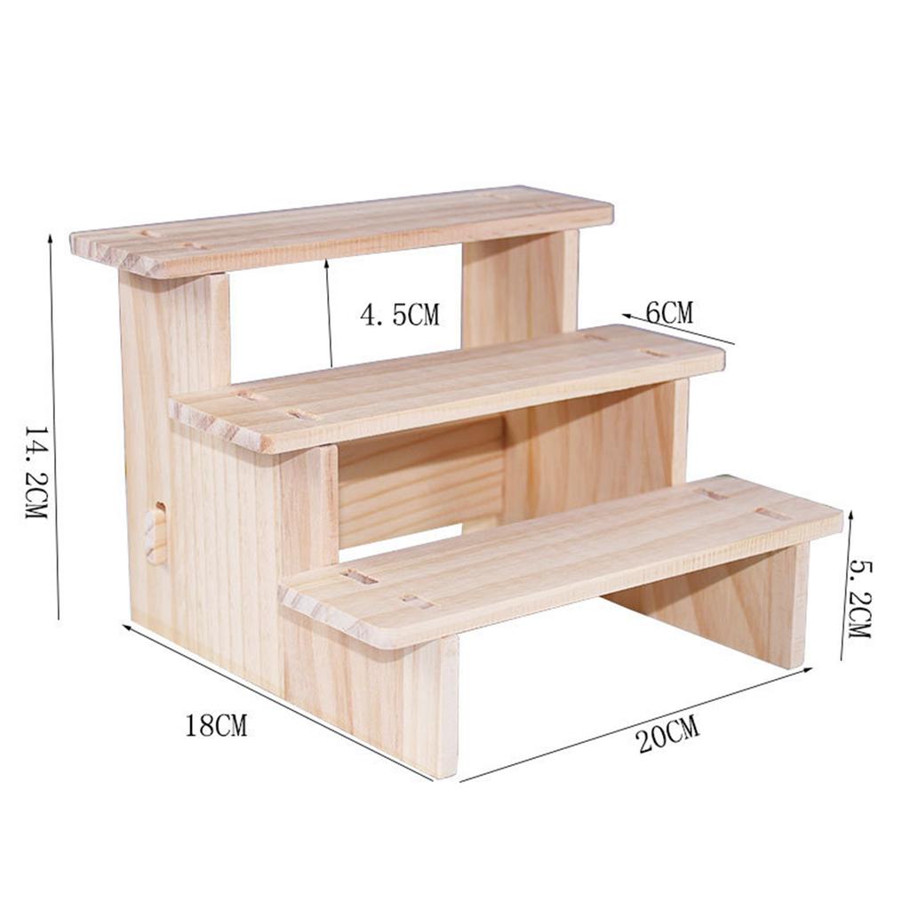 Wood Display Riser Wood Display Riser Stand for Dessert Figurines Conutertop Jewelry Display Riser Shelf Candy Figures Buffets
