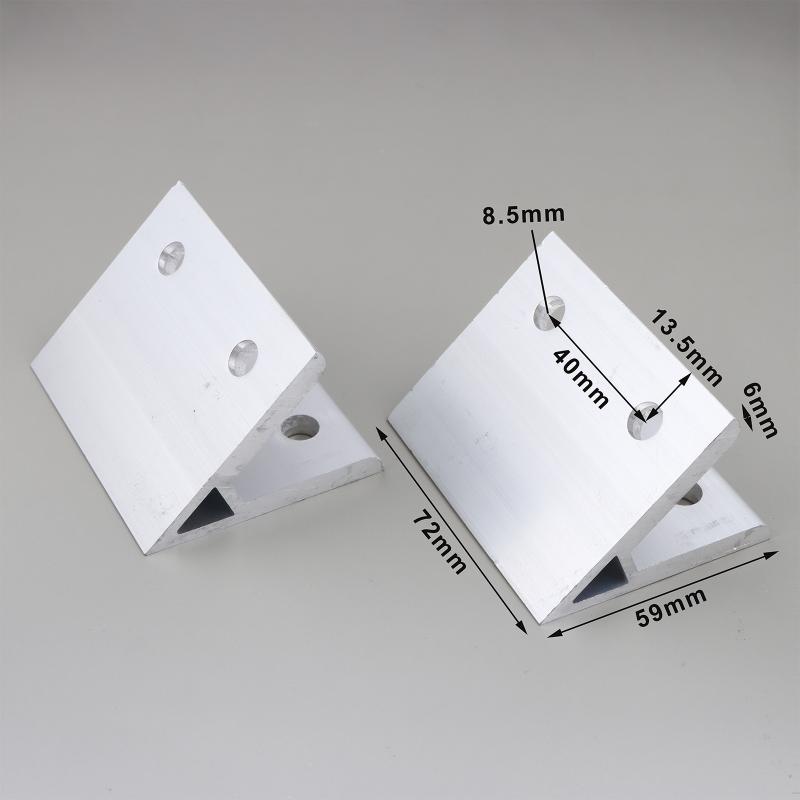 2020 3030 4040 4545 5050 6060 Winkelverbinder-Set 2 Stück 45 Grad Aluminium-Winkelverbinder für Möbelbau