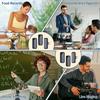 2In 1 Wireless Lavalier Microphone Lapel Mic With Digital Display Charging Case For Type C Recording Intelligent Noise Reduction Audio Video Recording