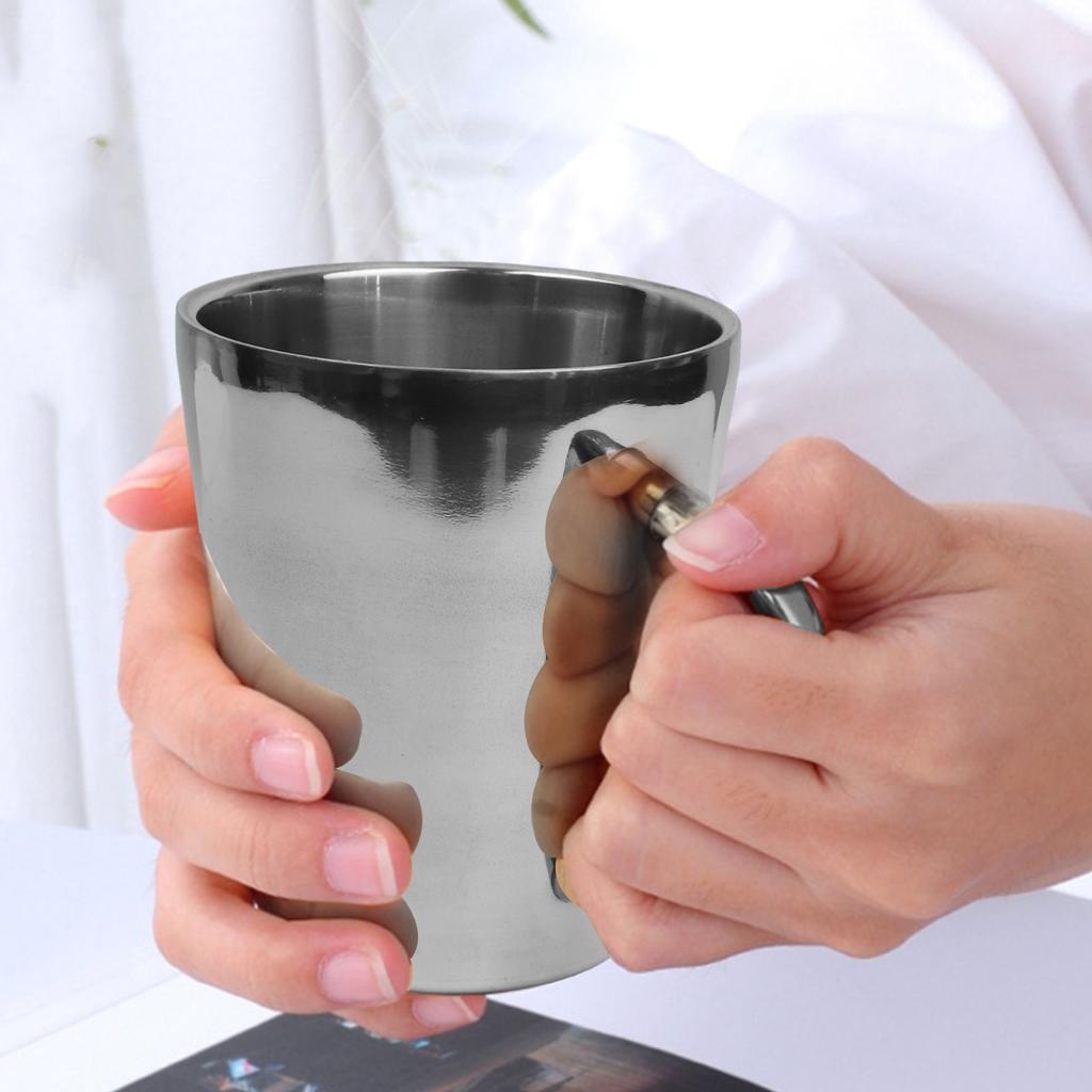 Hrnek, který zůstává horký nebo studený, dvojitá stěna, izolovaný hrnek o objemu 300 ml