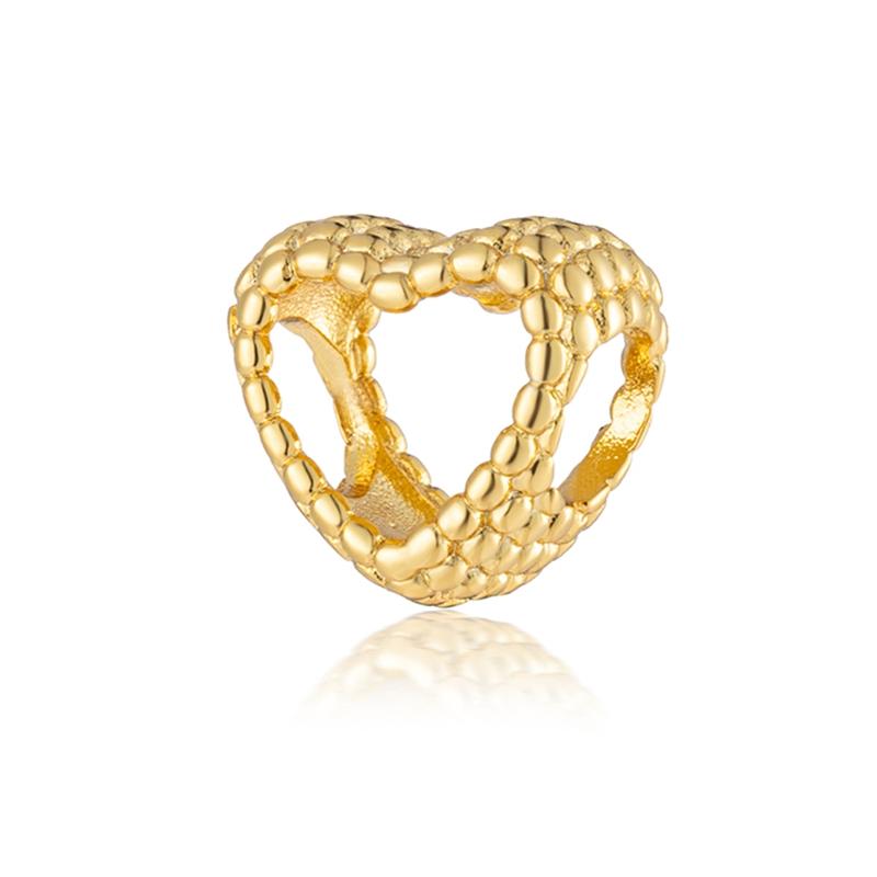 New Gold Plated Star Heart Charm Beads Pendant For Snake Bracelet Necklace DIY Jewelry Making Women Gift Sparkling