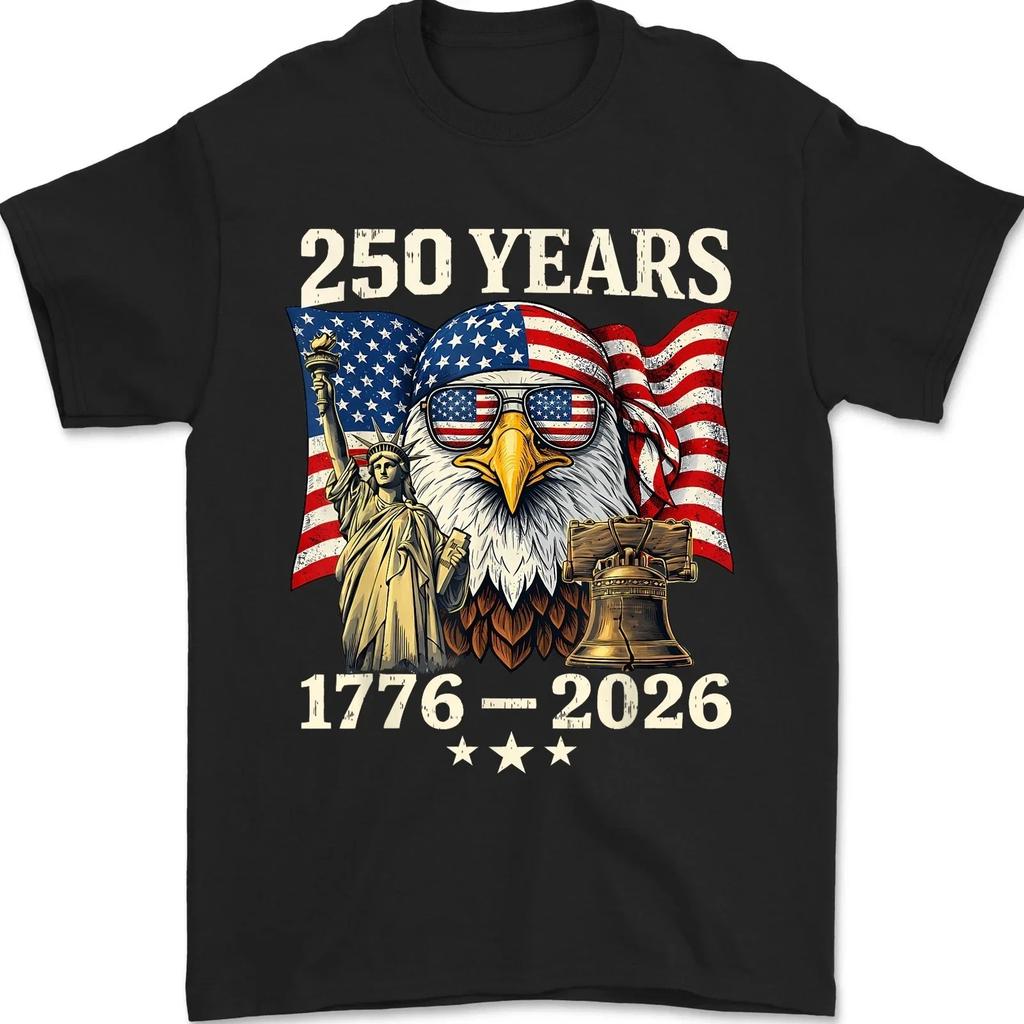 250 Years American Flag 250th Anniversary USA Bald Eagle Patriotic Retro Reprint