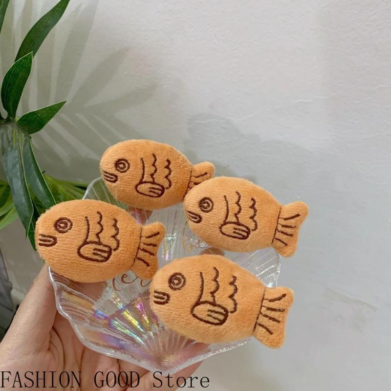 Cartoon Cute Snapper Burning Brooch Plush Fish Brooch Backpack Sweater Chest Flower Snapper Brooch Jewelry Jewelry Accessories