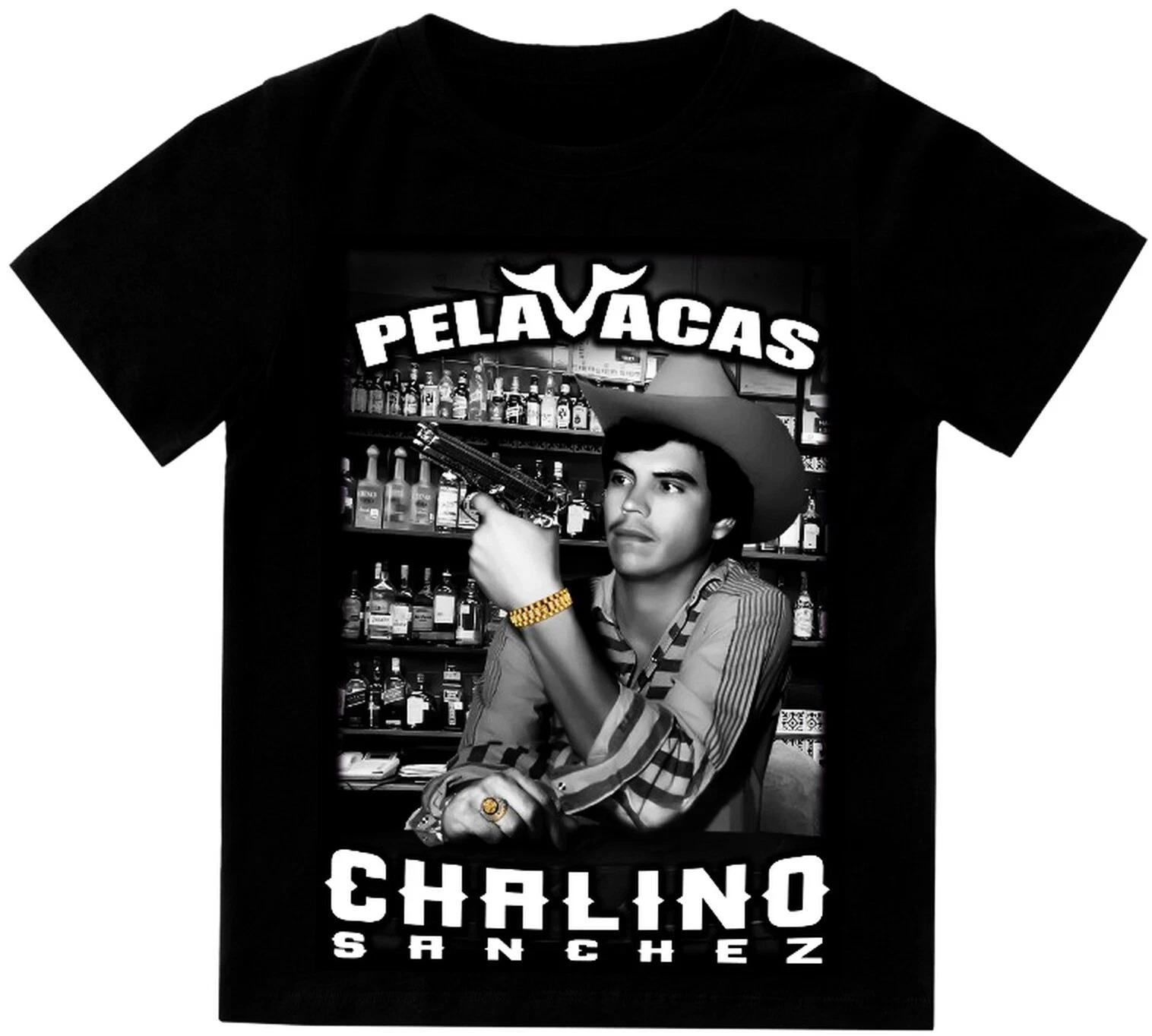 Chalino Sanchez Pelavacas Mens Heavyweight T-Shirt Print On Shaka Wear Tee XL