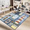 1PC Lighthouse Sailboat Anti-slip carpet, suitable for Office, bedroomand playrooms. It can also be used as a sofa footrest cover-W64