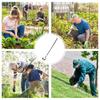 Gartenunkrautstecher mit langem Stiel, robuster Gartenunkrautstecher, Hacke, multifunktionaler Gartenunkrautstecher für Felder, Bauernhöfe, Höfe, Gemüse