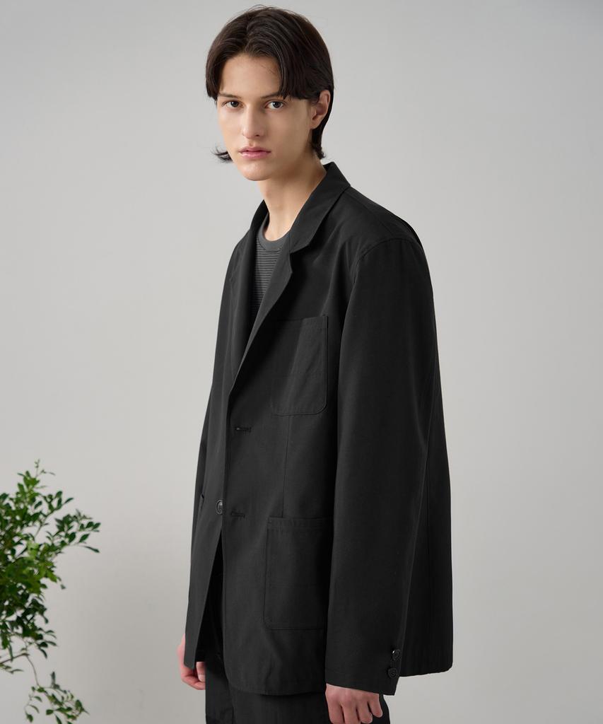Draw Fit Relaxed Office Cn Blazer [Black]