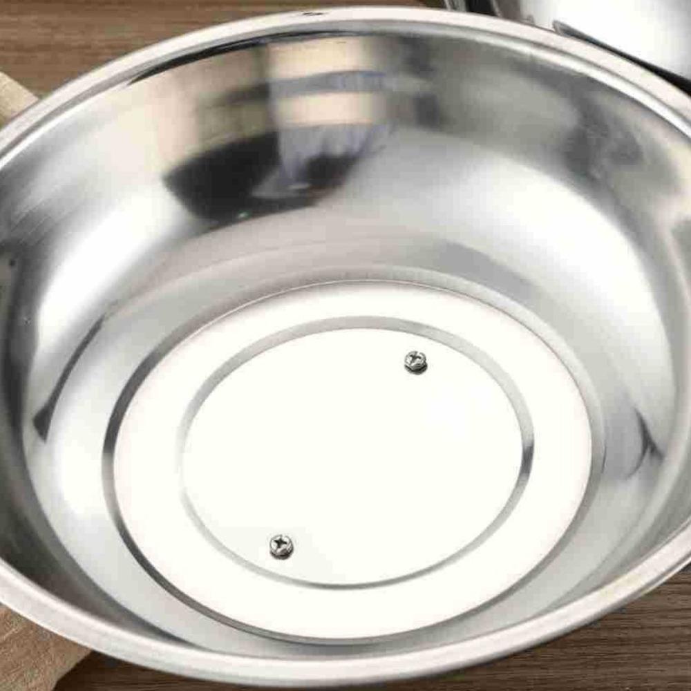 Universal Cooking Wok Pan Lid Stainless Steel Frying Pan Cover Big Pot Lid Kitchen Accessories