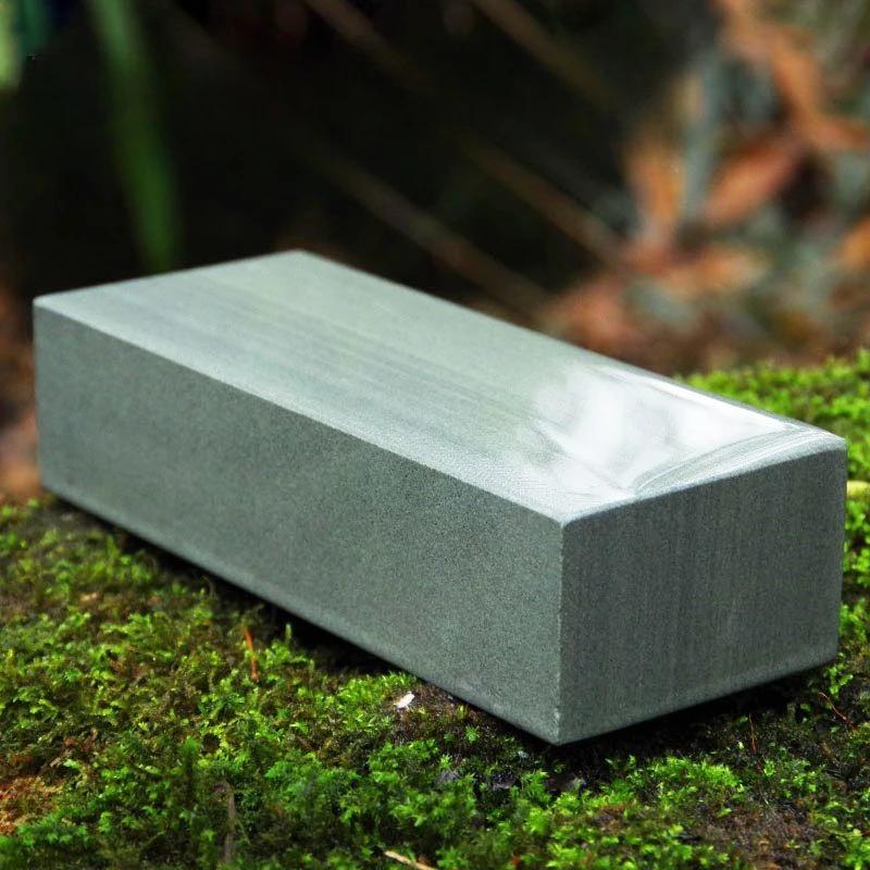 

Прямоугольный ручной натуральный точильный камень, легко очищаемый кухонный инвентарь, чистый натуральный бытовой защитный нож, синий песчаный нож, прочный камень 20x7x5cm