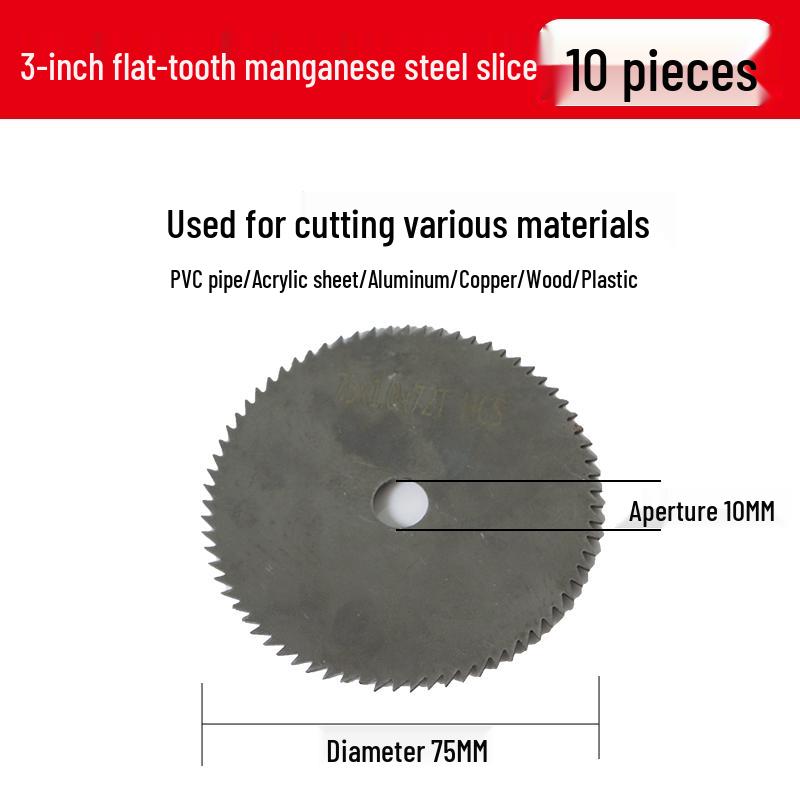 Mini 3" Lithium Battery Angle Grinder with 75mm Cutting Disc for Wood, Stone, and Metal.