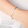 2Pcs Adjustable Simple Couple Bangle Classic Hand Bracelet Jewelry Lovers Friendship Bracelet  Gifts