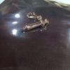 Used Q-pot Syringe-shaped silver charm approx. 2.3cm