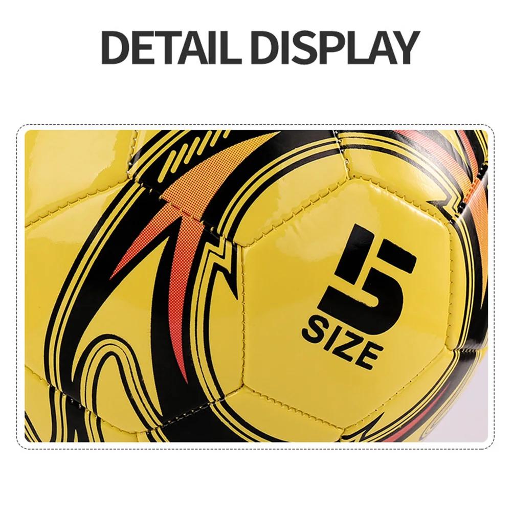 Size 5 Football PU Material Match Training Football Waterproof Anti-pressure Professional Soccer Ball for Sports Match Game
