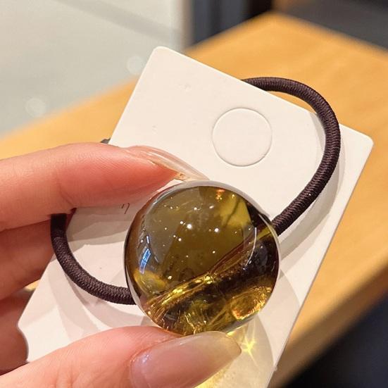 2er-Pack transparente Haargummis im Jelly-Ball-Design, hochelastisch, schonend für Pferdeschwänze und Haarknoten.