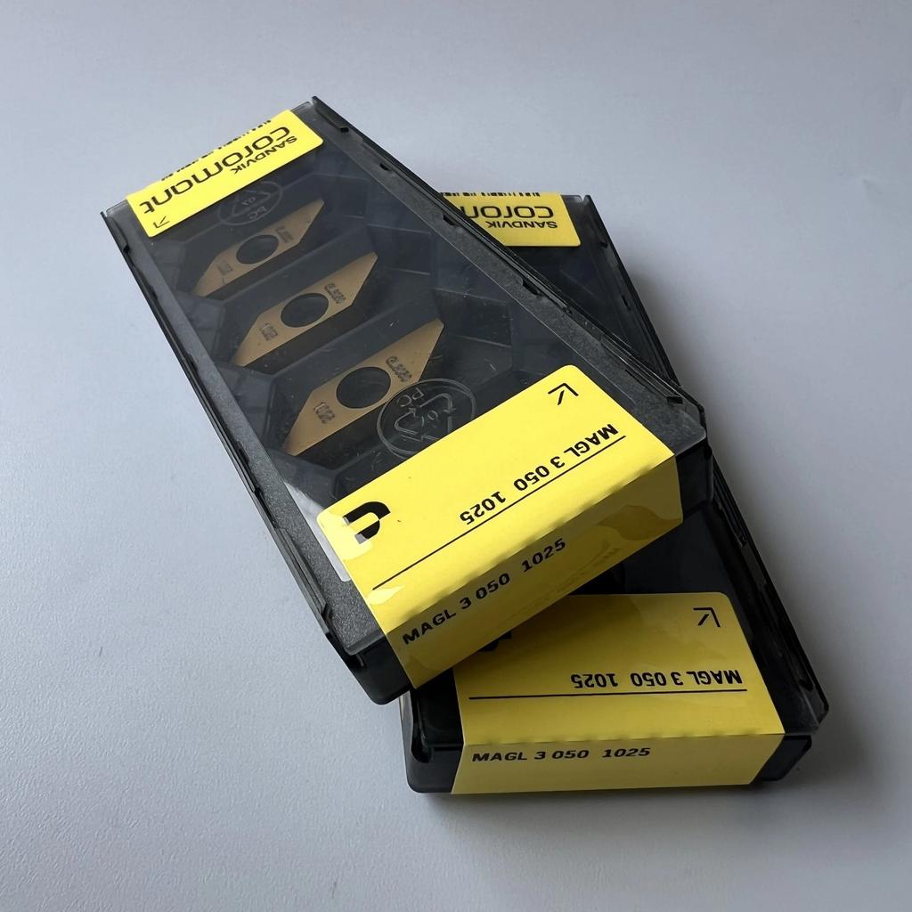 SANDVIK / MAGL3050 1025 / Industrial indexable Carbide Inserts 10 Pcs
