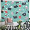 Cinema Film Seamless Pattern Tapestry Wall Hanging Retro Movie Home Decor for Living Room Man Cave Gift