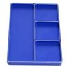 RC Repair Screw Tray 4 Grids Aluminum Alloy Screw Tray with Magnetic Pad for 1/10 1/8 RC Car RC Airplanes