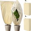 Plant Freeze Protection Cover Frost Blanket with Zipper Drawstring Plant Winter Protection Cover for Outdoor Shrub Bush Fruit Tree
