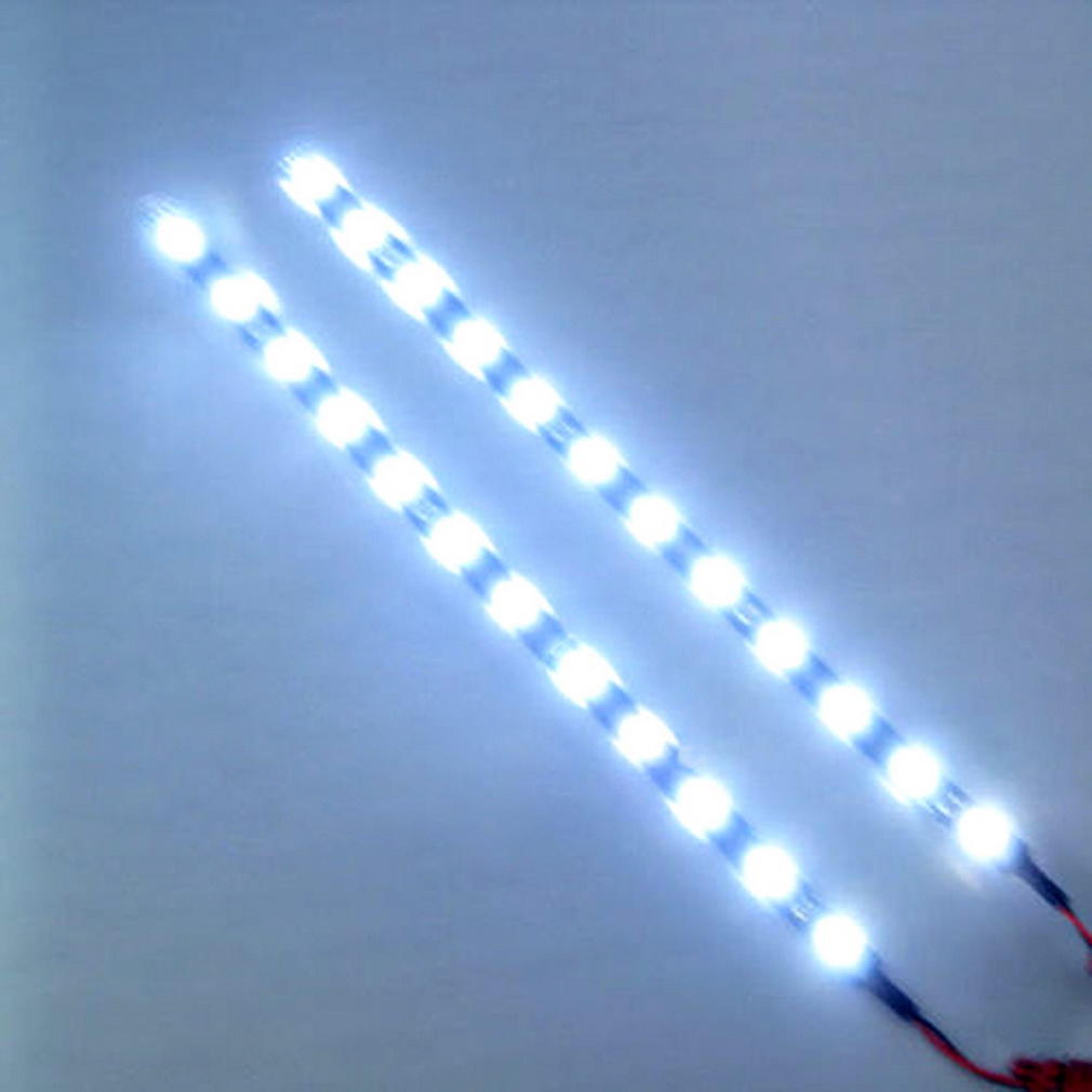 Waterproof Hot 2PC 12 LEDs 30cm 5050 SMD LED Strip Light Flexible 12V Car Decor Waterproof Hot 2PC 12 LEDs 30cm 5050 SMD LED Strip Light Flexible 12V Car Decor