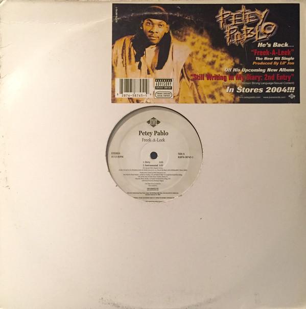 

12-дюймовая пластинка PETEY PABLO - Freek -A- Leek 82876587451 Jive 2004 США Рэп и хип-хоп/R&B Б/У