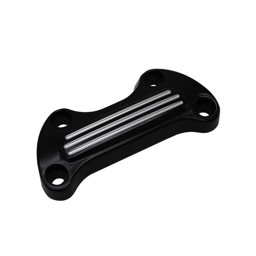 Motorcycle CNC Handlebar Top Clamp Bar Riser Mount Cover For Harley Touring Street Glide Softail Breakout Dyna Fat Boy Sportster