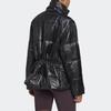 adidas Lockere Winddichte Warme Sport-Baumwolljacke mit Stehkragen für Damen Jacken Schwarz FT2549