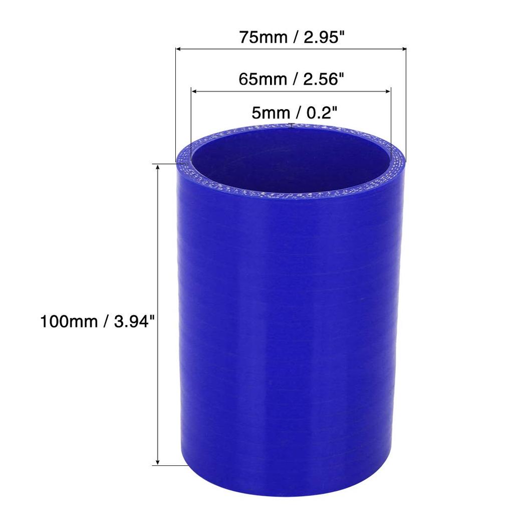 uxcell Silicone Hose Silicone Pipe Radiator Hose, Inner Diameter 2.6 Inches (65 Mm), Length
