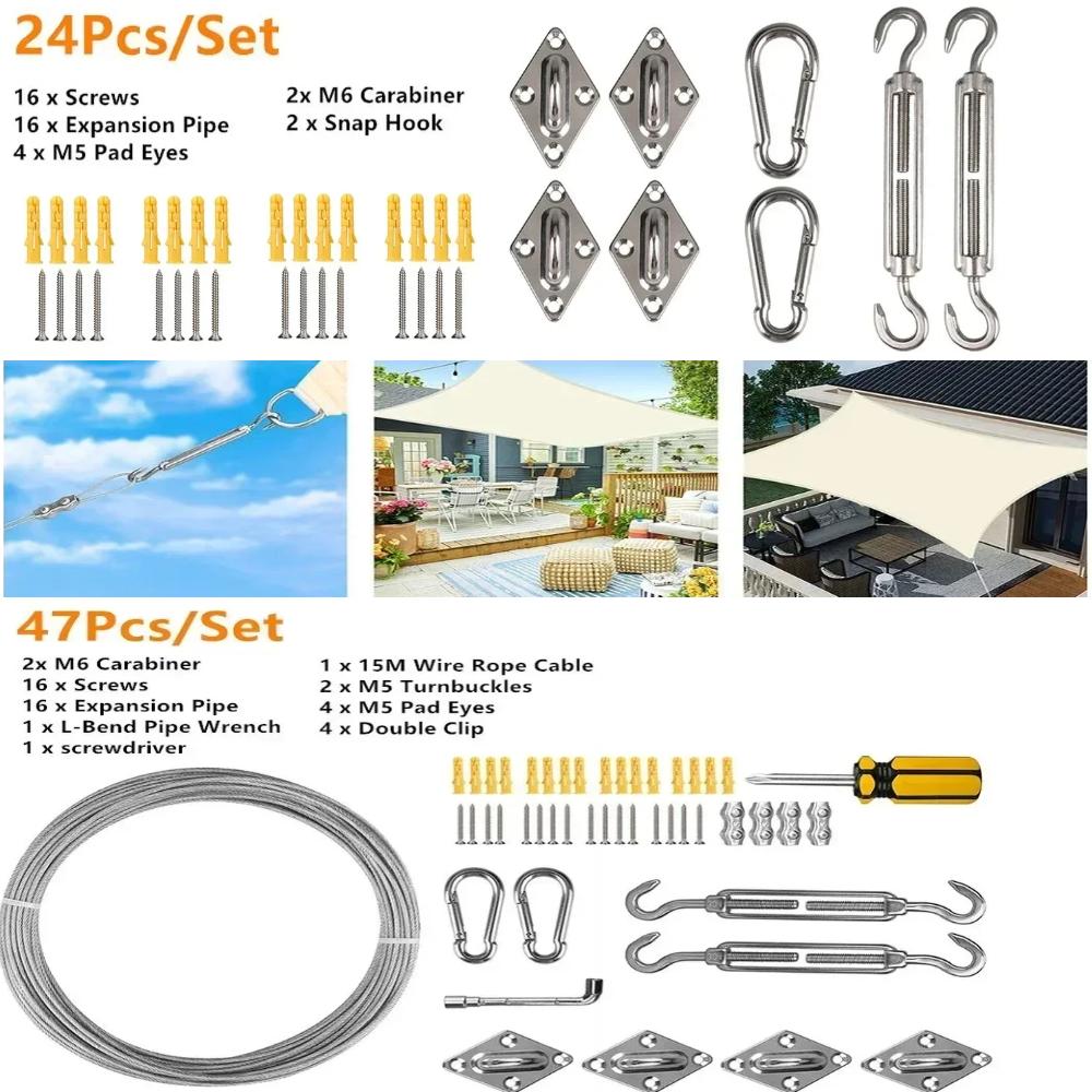 2x2x2m/3x3x3m Triangle Sun Shade Sail Pool Patio Deck Canopy Awning for Outdoor Backyard Garden Camping UV Block Sunshade Cloth