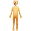Kids Boys Brainrot Animals Tung Tung Tung Anime Cartoon Jumpsuit Mask Set Outfit Halloween Cosplay Costume