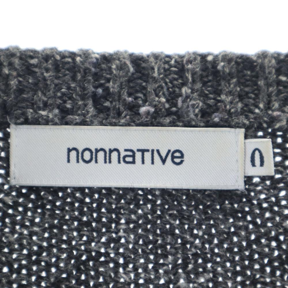 Nonnative Border Pattern Knit Jacket Gray Men's Used