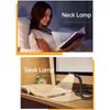 Neck Reading Light Rechargeable Book Light with 3 Color Adjustable Brightness Eye friendly Desk Lamp Bendable Arms