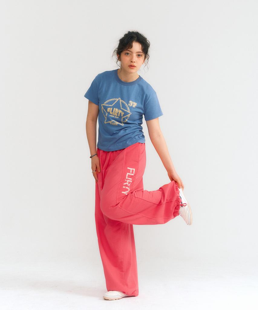 Peulleoti Flirty Logo Sweatpants (Pink)