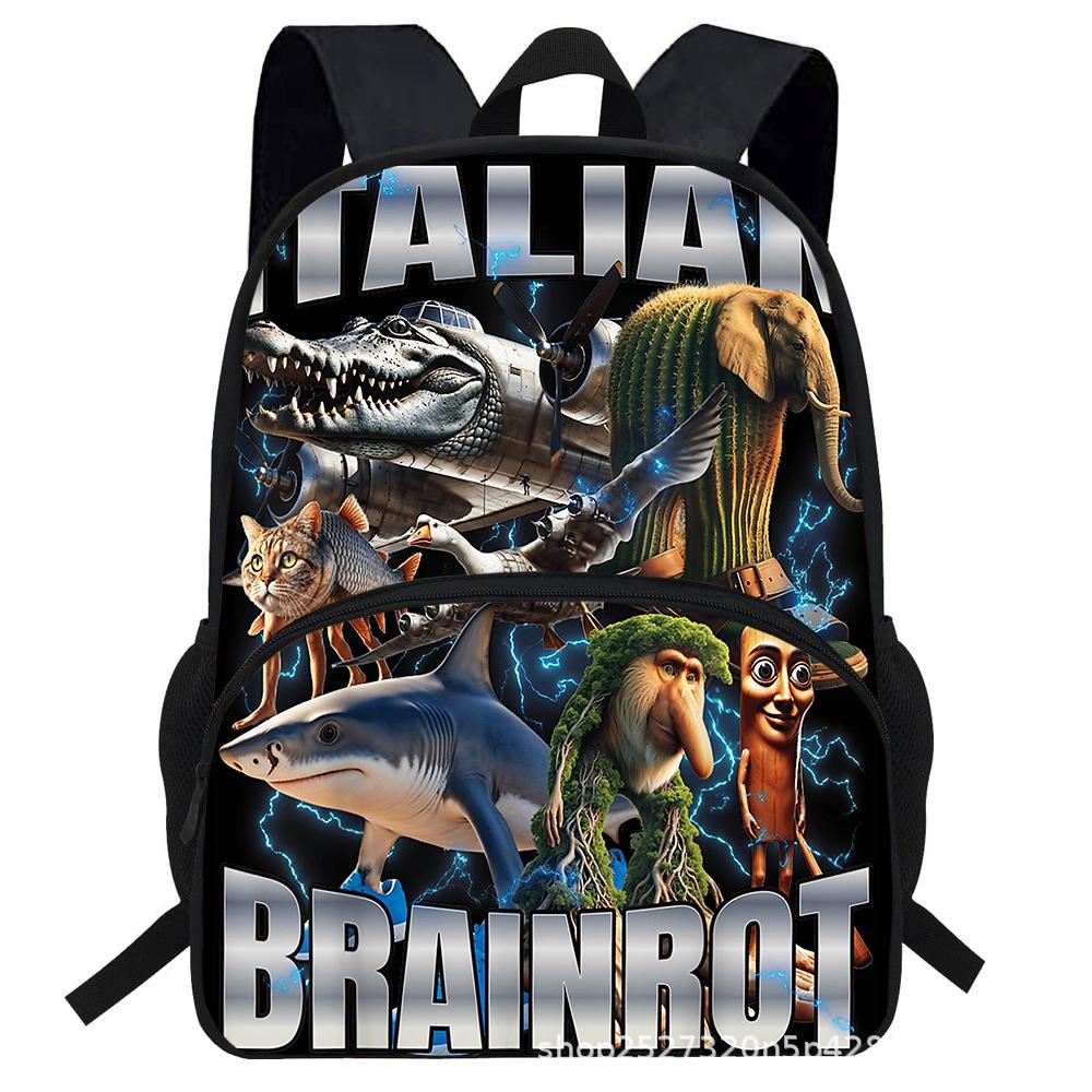 Stickman Italian Brainrot Backpack