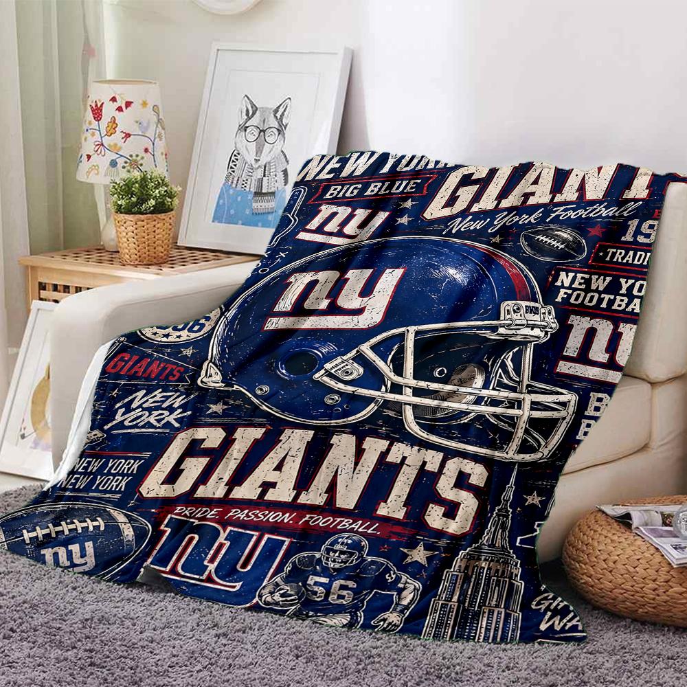 1pc Blanket - New York Giants logo Print Design,Lightweight Blanket for Sofa,Bed- Soft &Warm,Gift for All Seasons