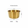 304 Stainless Steel Gold & Silver Dipping Sauce Cup, 1.4 oz Round Snack Bowl