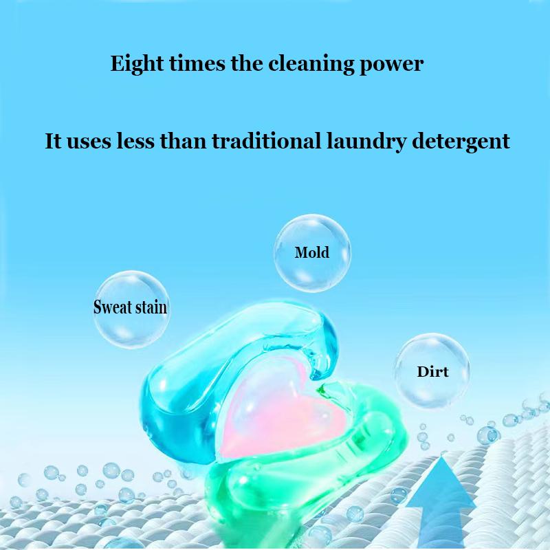 30/50pcs Laundry Beads Long-lasting Concentrated Aroma Water-soluble Softener for Home Family Dormitory Clothes Cleaning Washing