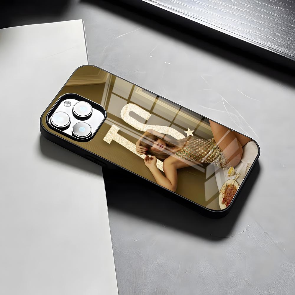 

T-Taylors S-Swifts Phone Case For IPhone 17 Pro Max 15 Pro 16 14 Plus 12 13 Mini 11 Pro Shockproof Glass Cover iPhone14 ProMax