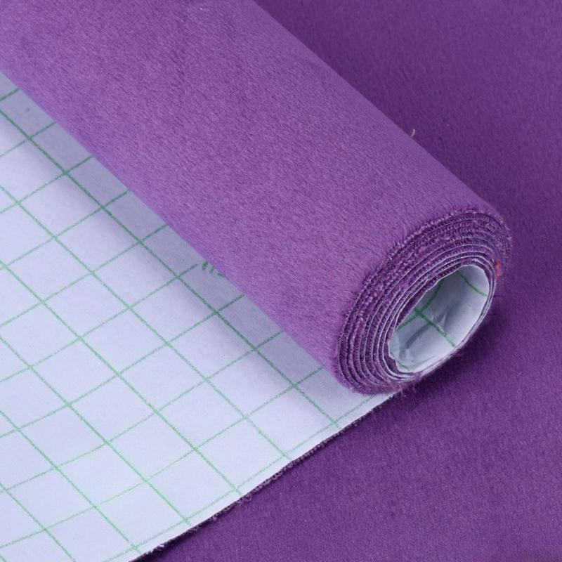 50cm*138cm Multi Colors Elasticity Self-adhesive Velvet Fabric Sticky Velvet Wall Fabric for DIY Home Decoration