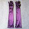 Verlängerte lange dehnbare Damen Handschuhe Spandex Elastische Armstulpen für Cosplay Anime Kostüm