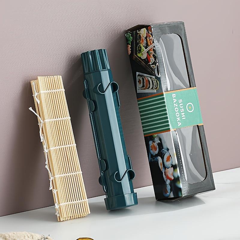 Komplettes Sushi-Set, Werkzeug- und Geräte-Sets für Sushi, inklusive gestreifter Sushi-Form, Sushi-Raketenwerfer, Bambus-Sushi-Matte, DIY-Sushi-Maschine