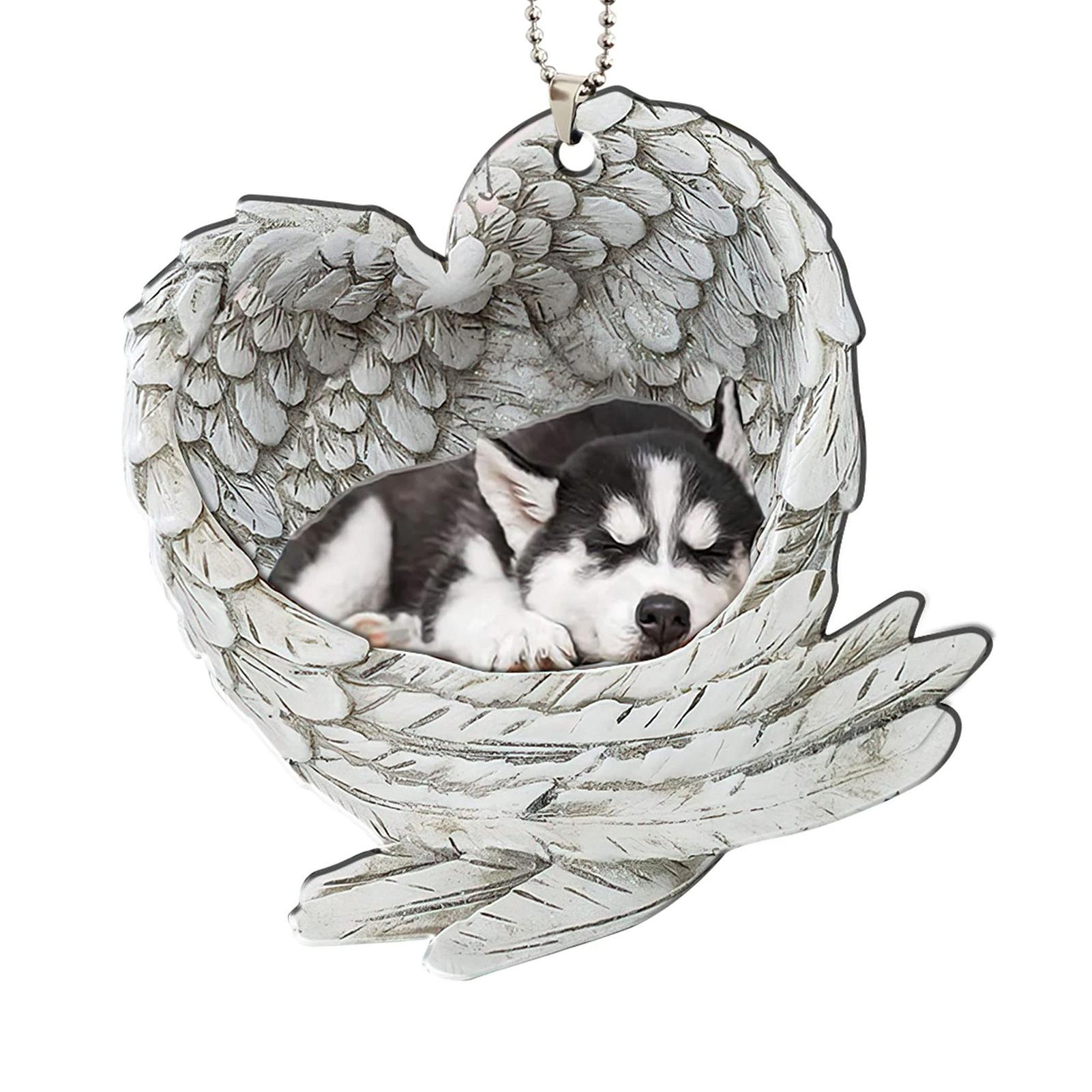 

2D Акриловое Подвесное Украшение на День Святого Валентина Собаки Кошка Подвеска Подвеска для Интерьера Автомобиля Брелок Украшение для Рюкзака Подарки на Новый Год