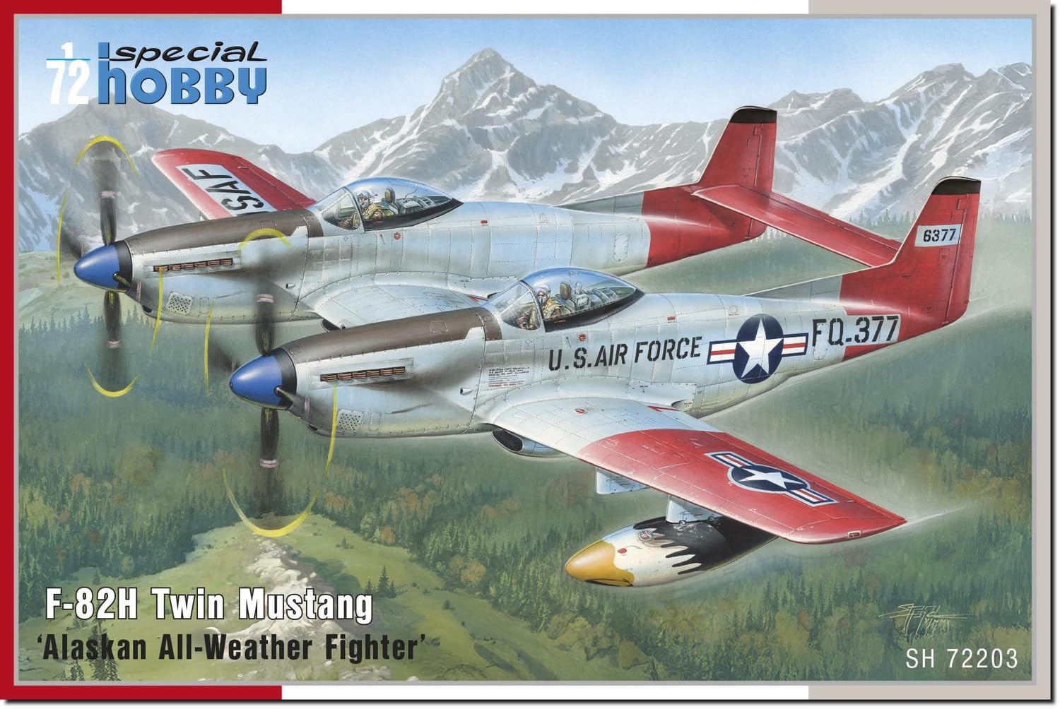 

Special Hobby Истребитель US North American Twin Mustang Защита Аляски Пластиковая модель SH72203 1/72 F-82H (Самолет)