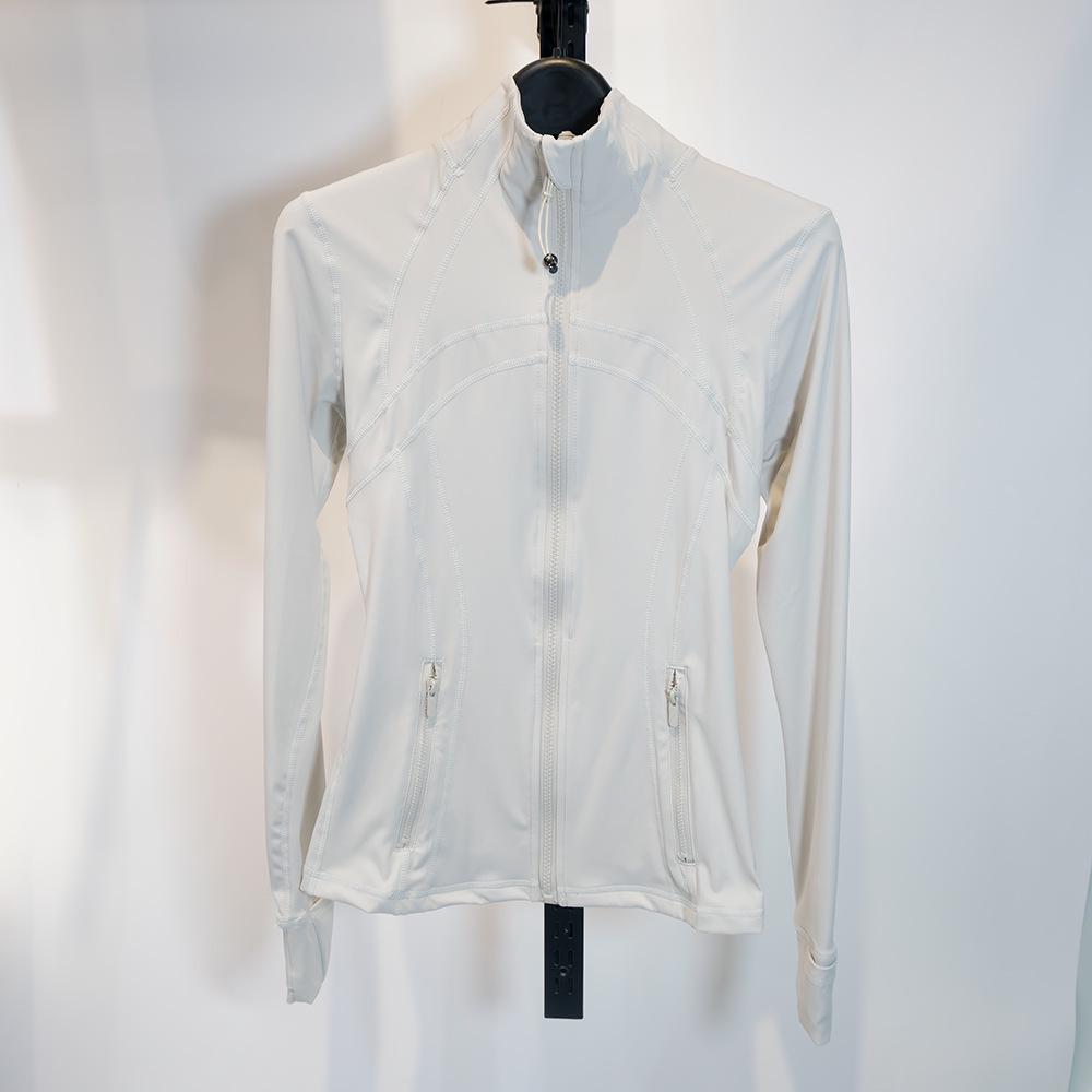 Women's Spring Yoga Sport Jacket - Tight Fit, Casual Jogging, Breathable, Zippered, Stand-Up Collar, Long Sleeve.