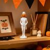 Horror Retro Desktop Decor Pumpkin Gentleman Figurine, Halloween Head Man Statue, Spooky Figurine 3D Printed Ornament for Shelf Mantel Tabletop Statue