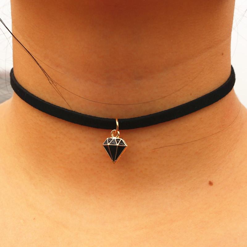 Gothic Choker Necklaces for Women Clavicle Collares Jewelry Bijoux Colier Necklaces Smile Pendants Neck Jewelry