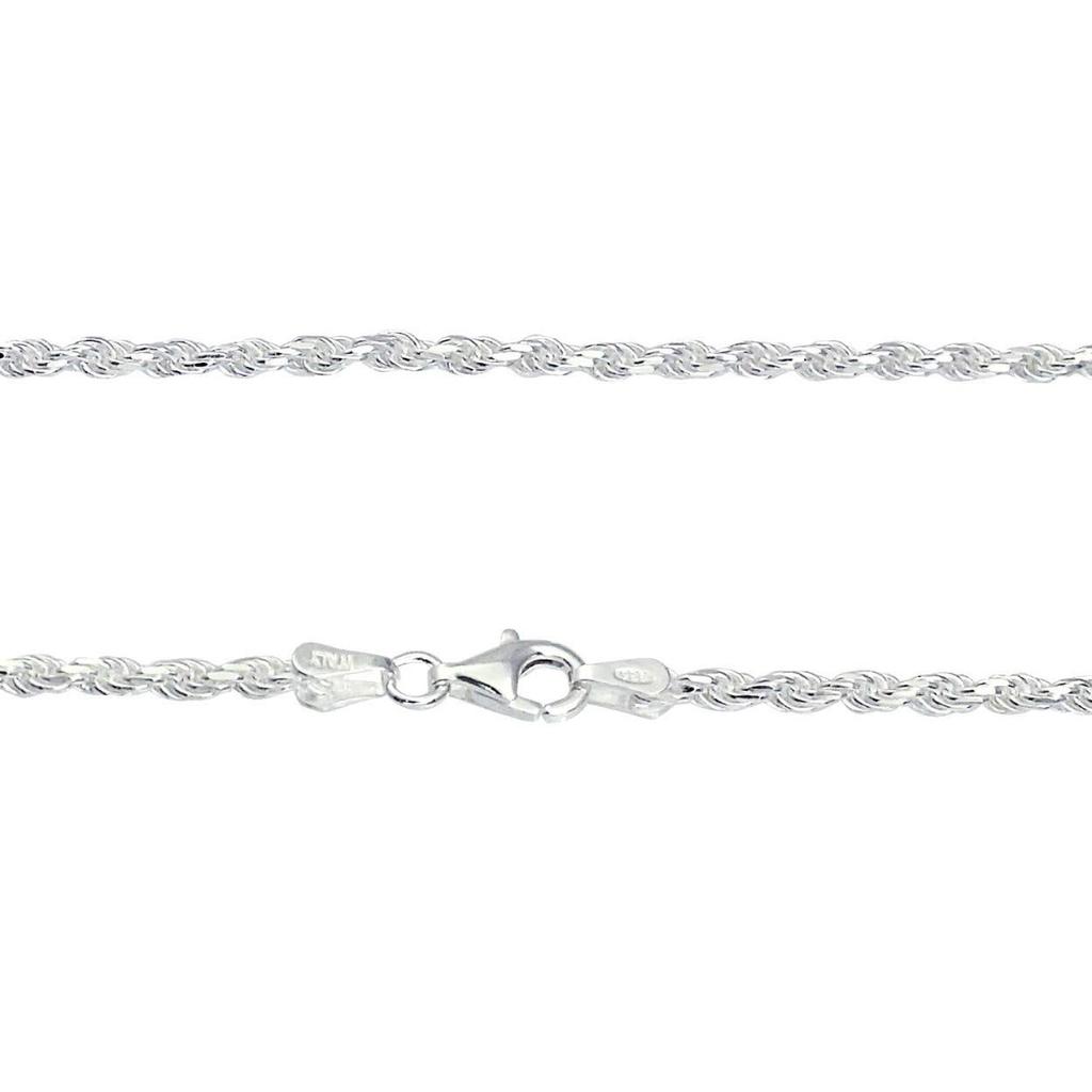 Sterling Silver 925 Cut French Rope [Sears] Chain, 2.4mm width, 45cm, sfr50-45
