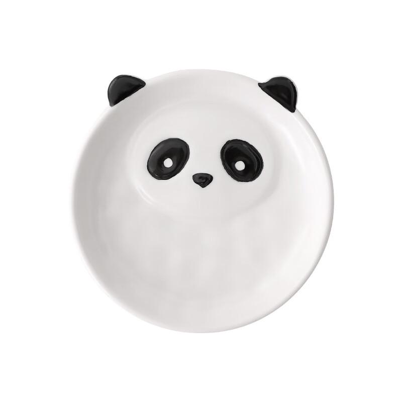 ZISIZ Cute Panda Ceramic Bowl Set