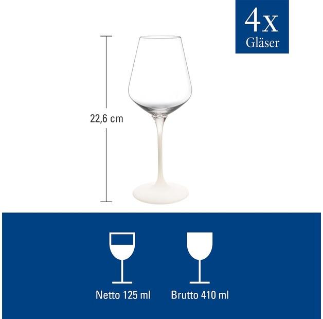 Набор бокалов для белого вина Villeroy & Boch Manufacture Rock blanc, 4 предмета (1137998120)